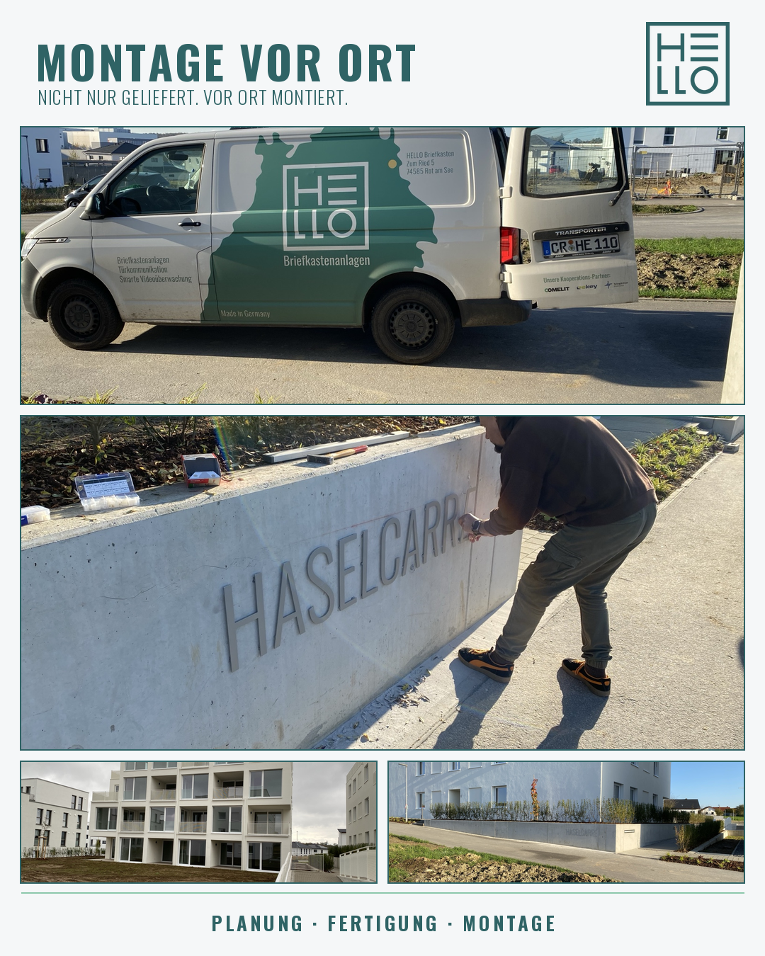 Montage und Einblicke vor Ort